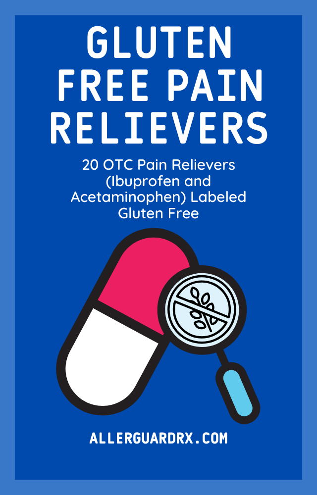 Screenshot of free PDF cover showing gluten free medication list for celiac disease